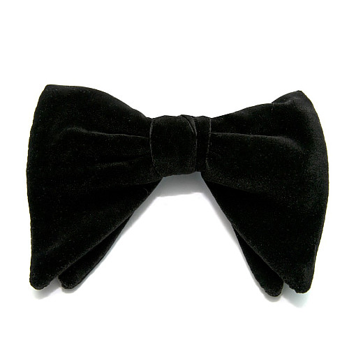 Елитная галстук бабочка Zara черная BZR-9000