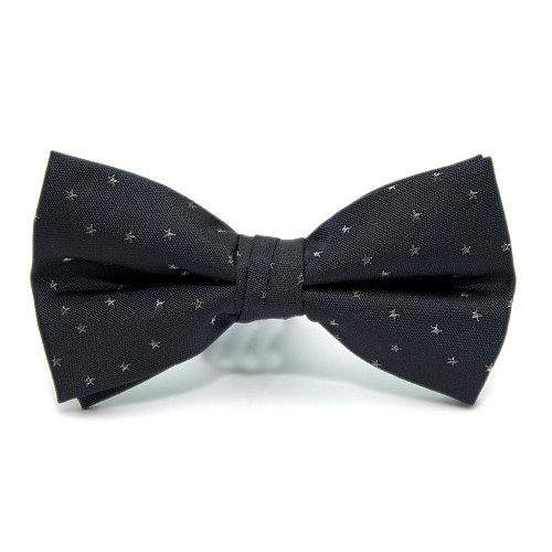 Галстук бабочка Zara темно-синяя со звездочками BZR-9007