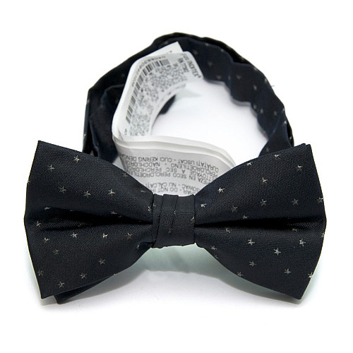 Галстук бабочка Zara темно-синяя со звездочками BZR-9007