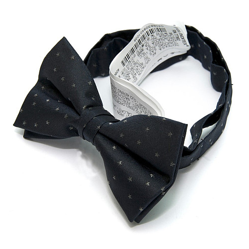 Галстук бабочка Zara темно-синяя со звездочками BZR-9007