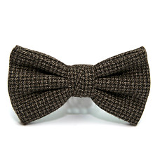 Елитная галстук бабочка Zara коричневая ретро стиль BZR-9009