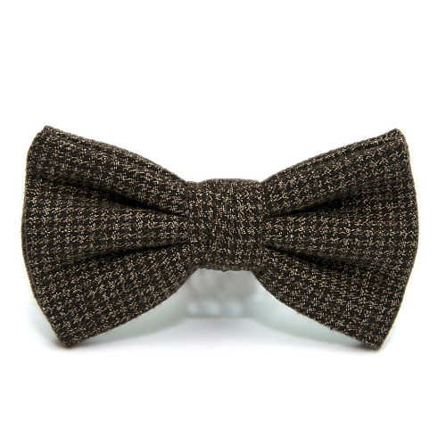 Елитная галстук бабочка Zara коричневая ретро стиль BZR-9009