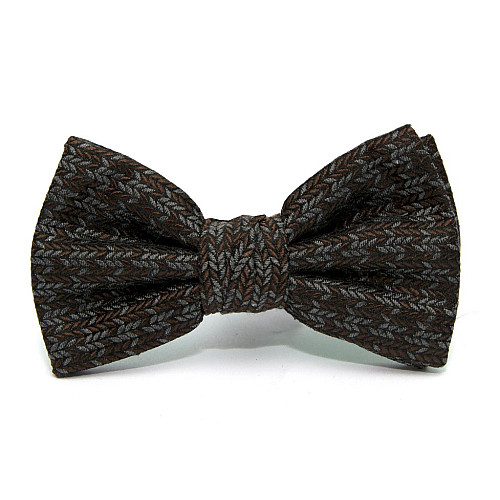 Краватка метелик Zara сіро-коричневий BZR-9010