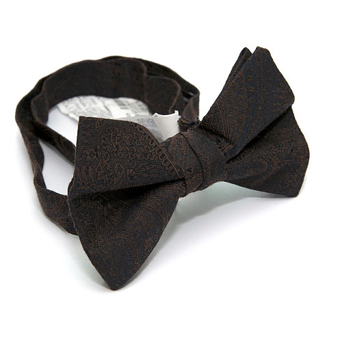 Краватка метелик Zara коричневий з візерунком BZR-9012