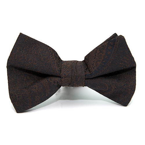 Краватка метелик Zara коричневий з візерунком BZR-9012