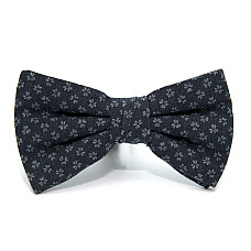 Галстук бабочка Zara темно-синяя с цветами BZR-9021