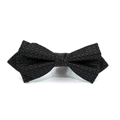 Галстук бабочка диамант Zara темно синяя в ромбики BZR-9027