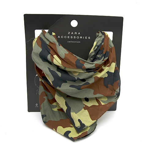 Женский шейный платок Zara камуфляжный GSP-1412
