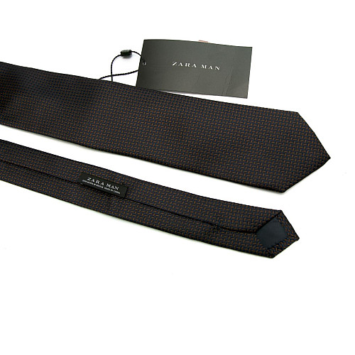 Галстук Zara сине-коричневый GZR-1310