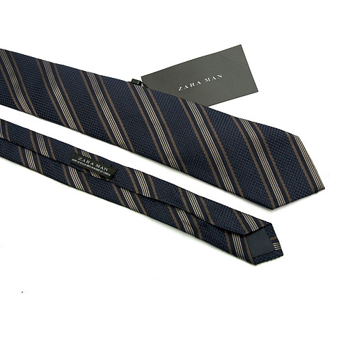 Краватка Zara синя в смужку GZR-1311
