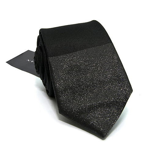 Чорна краватка Zara з блискучим кінцем GZR-1329