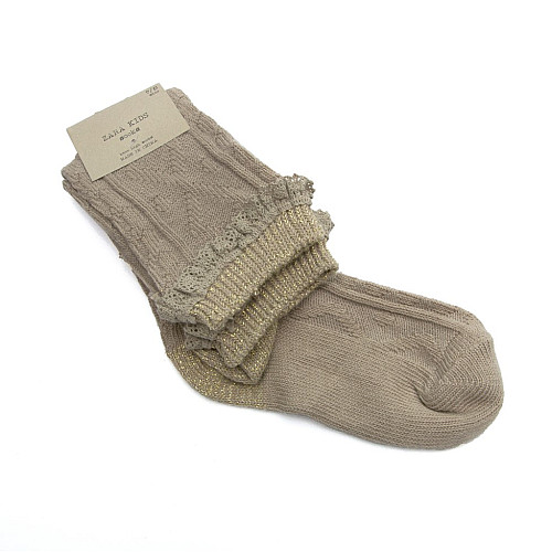 Дитячі жіночі шкарпетки Zara бежеві ART-1554-748-711