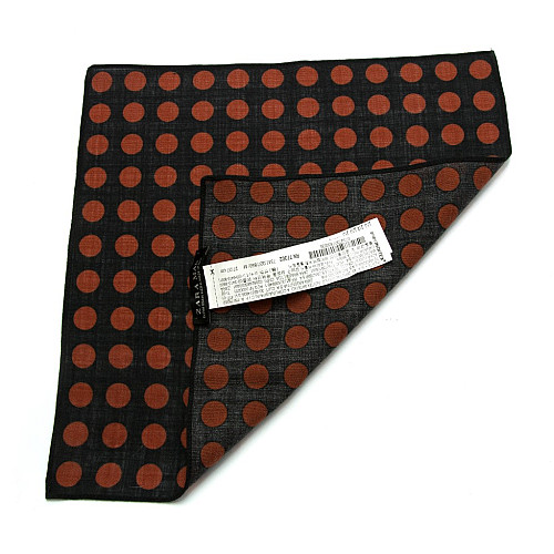 Черный платок Zara в горох PL-171