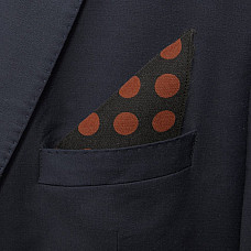 Черный платок Zara в горох PL-171