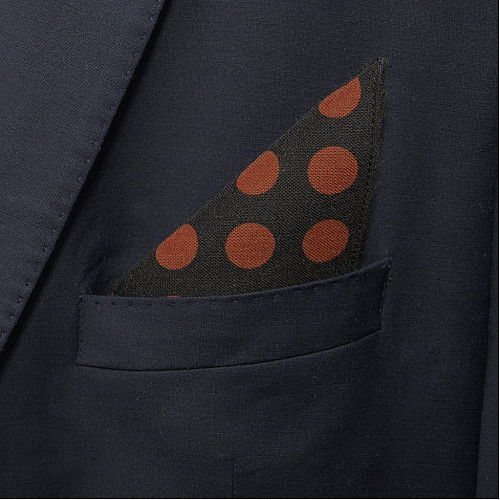 Черный платок Zara в горох PL-171