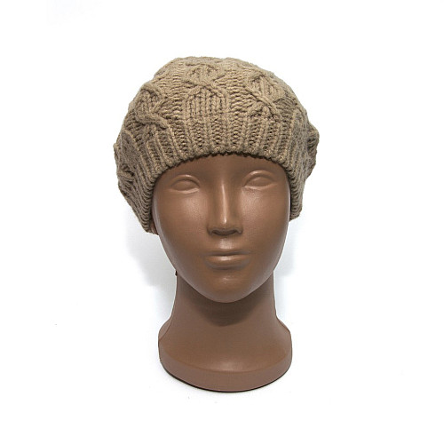 Жіноча дитяча шапка Zara коричнева 1323-596-707