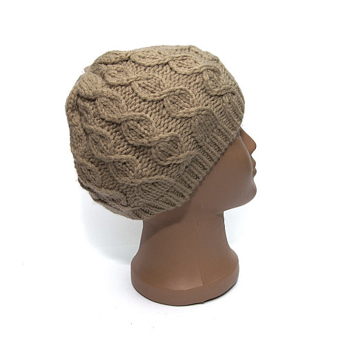 Жіноча дитяча шапка Zara коричнева 1323-596-707