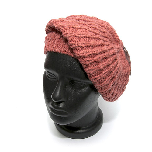 Жіноча шапка Zara коралова 1323-748-620