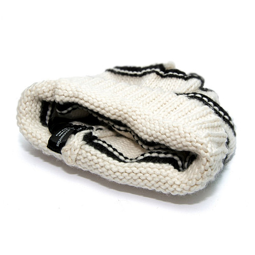 Жіноча шапка Zara біла в смужку 6756-207-712