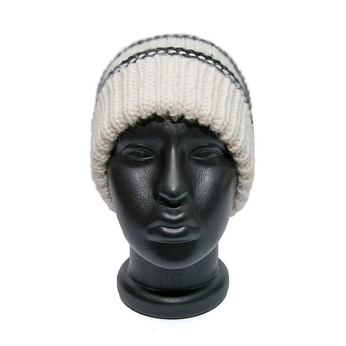 Жіноча шапка Zara біла в смужку 6756-207-712