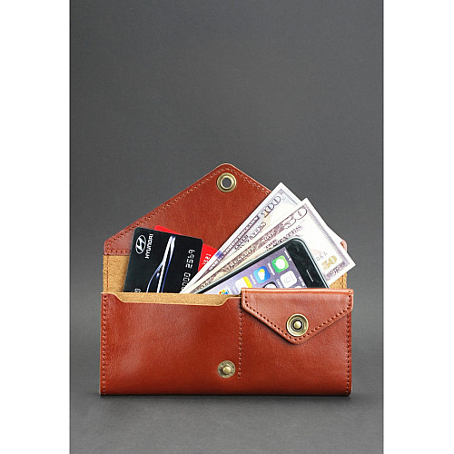 Шкіряний гаманець Коньяк BN-W-1-k