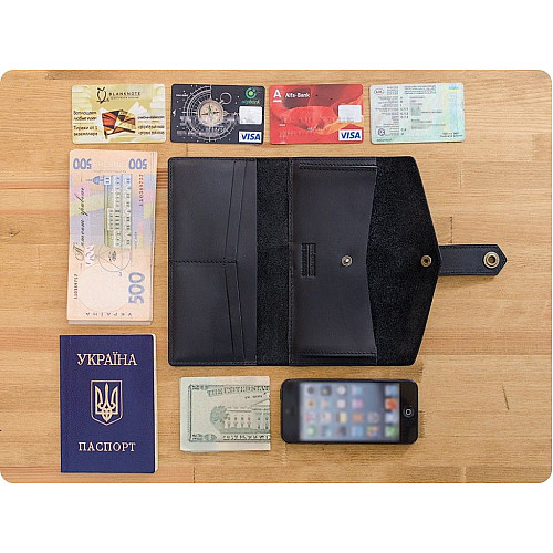 Шкіряне портмоне Графіт bn-pm-3-g