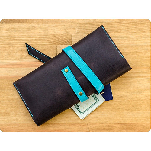 Кожаный Тревел-кейс Орех-тиффани bn-tk-1-o-t