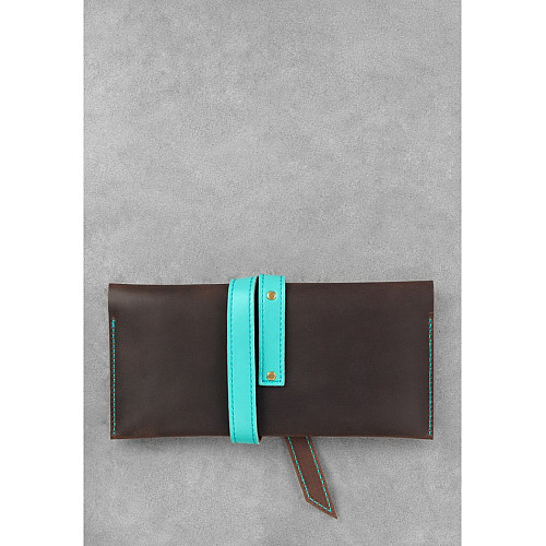 Кожаный Тревел-кейс Орех-тиффани bn-tk-1-o-t