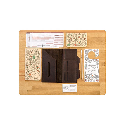 Шкіряний Тревел-кейс Горіх bn-tk-3-o