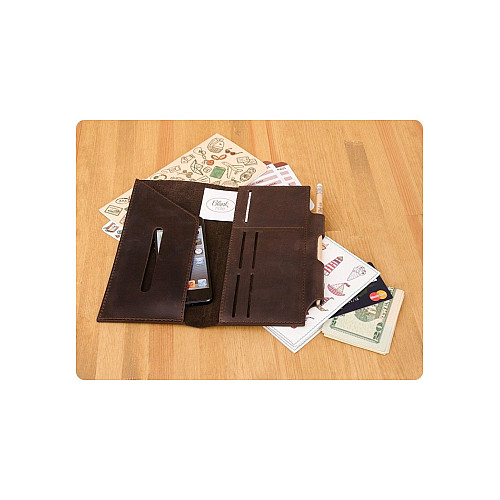 Шкіряний Тревел-кейс Горіх bn-tk-3-o