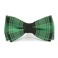 Зеленая галстук-бабочка Gofin в клетку AB-7237