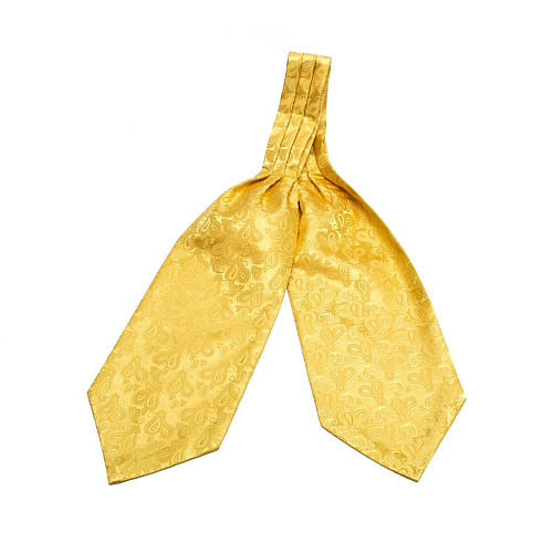Краватка Жовта аскот з візерунком (Askot) ASK-7034