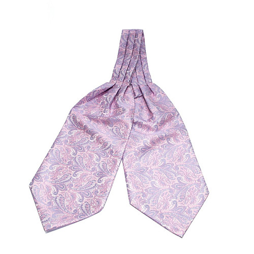 Краватка Фіолетово-Рожева аскот з візерунком (Askot) ASK-7035