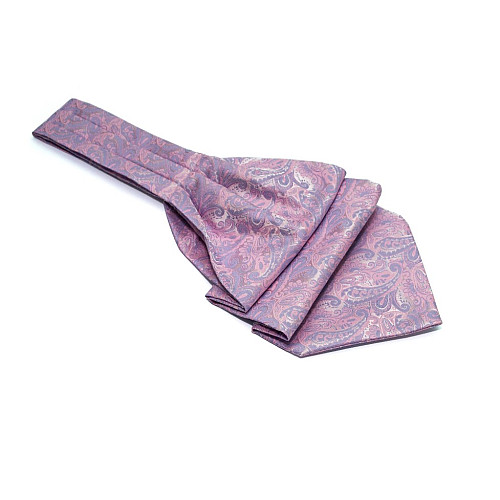 Краватка Фіолетово-Рожева аскот з візерунком (Askot) ASK-7035