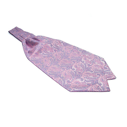 Краватка Фіолетово-Рожева аскот з візерунком (Askot) ASK-7035