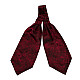 Галстук аскот бордовый с узором (Askot) ASK-7038