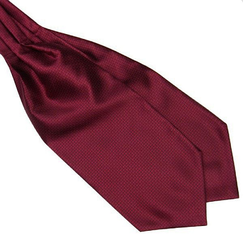 Краватка аскот бордова з візерунком (Askot) ASK-7041