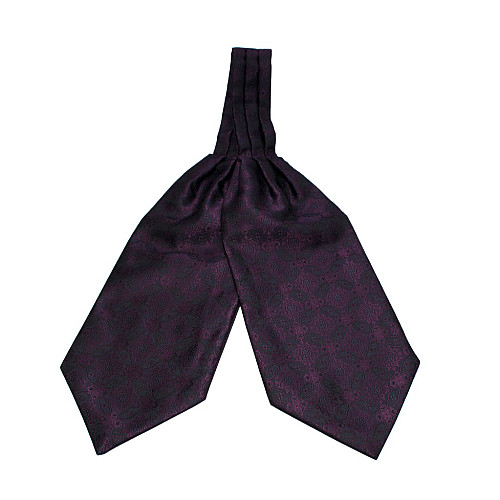 Галстук аскот фиолетовый в узор (Askot) ASK-7043