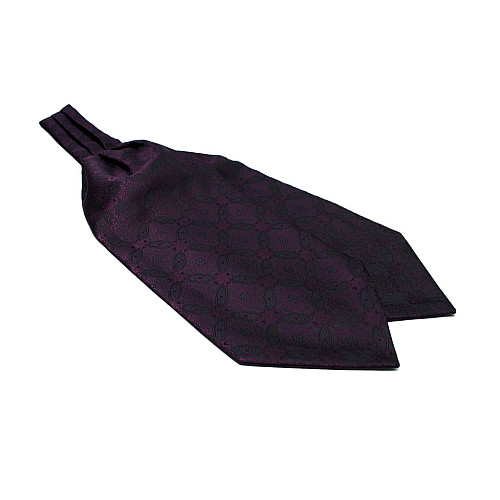 Галстук аскот фиолетовый в узор (Askot) ASK-7043