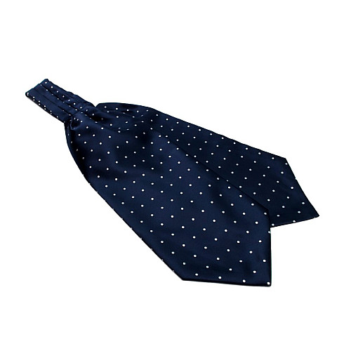 Краватка аскот синя нічна в крапки (Askot) ASK-7046