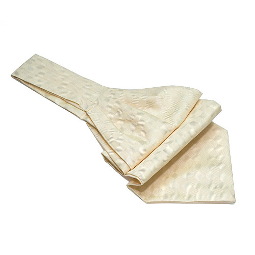 Галстук аскот бежевый в квадратики (Askot) ASK-7048