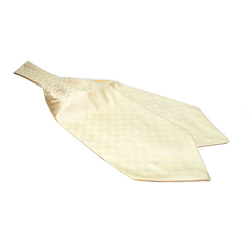 Галстук аскот бежевый в квадратики (Askot) ASK-7048