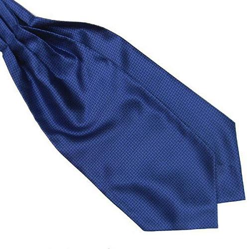 Галстук аскот синий в узор (Askot) ASK-7056