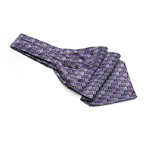 Краватка аскот фіолетова з візерунком (Askot) ASK-7060