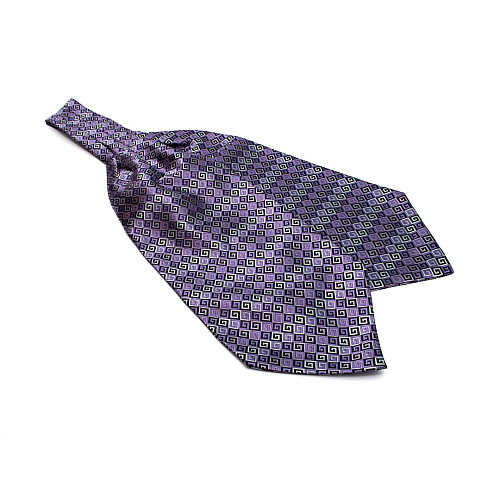 Краватка аскот фіолетова з візерунком (Askot) ASK-7060