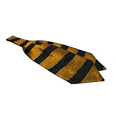 Галстук аскот черный-золотой (Askot) ASK-7062