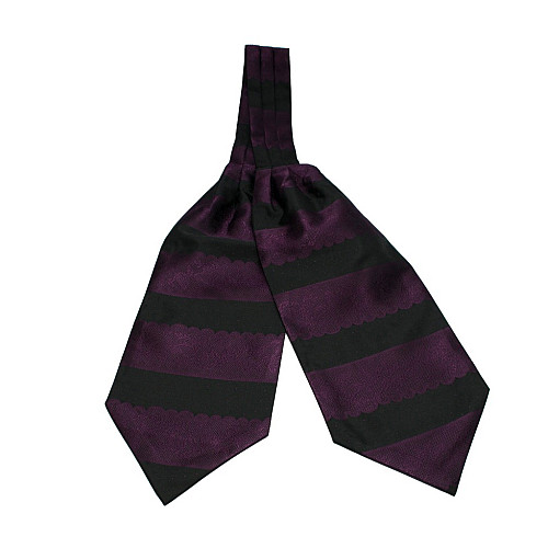 Галстук аскот черный-фиолетовый (Askot) ASK-7063