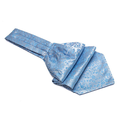 Краватка аскот блакитна з візерунком (Askot) ASK-7064