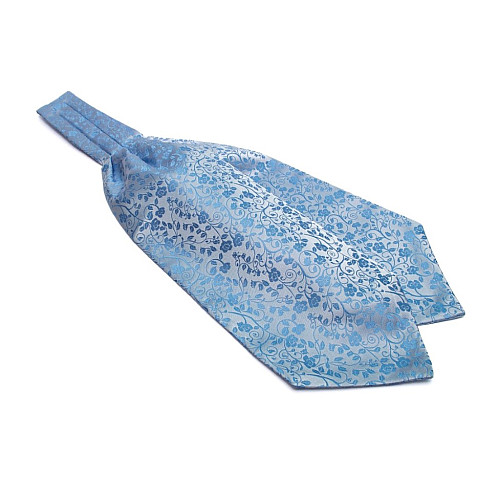 Краватка аскот блакитна з візерунком (Askot) ASK-7064