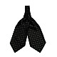 Галстук аскот черный в точки (Askot) ASK-7068